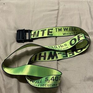 Authentic OFF-WHITE BELT. Green/black
